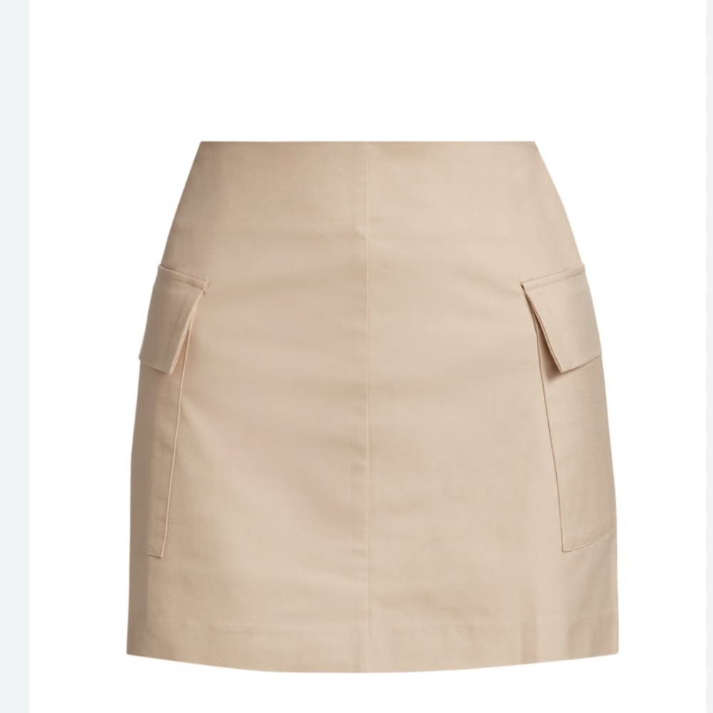 If Only Studio Cream Mini Skirt with Zipper